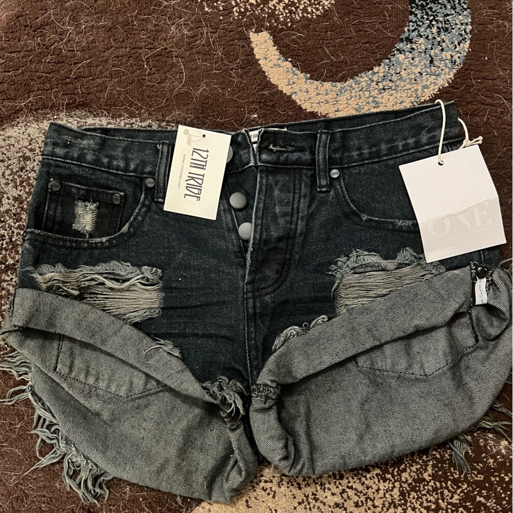 Black Jean  shorts